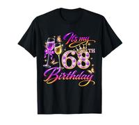 Womens It’s My 68th Birthday 68 Years Old Birthday Queen Maglietta
