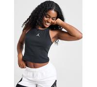 Womens Jordan Top Corto Tank Rib Essential - Nero, nero XL