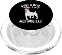 Womens Just A Girl Who Loves Jack Russell Terriers Lover PopSockets PopGrip per MagSafe