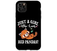 Womens Kawaii Cartoon Just A Girl Who Loves Red Pandas Lover Custodia per iPhone 11 Pro Max