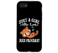 Womens Kawaii Cartoon Just A Girl Who Loves Red Pandas Lover Custodia per iPhone SE (2020) / 7/8