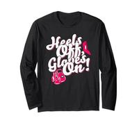 Womens Kickboxer Boxing: Heels off, Gloves On Maglia a Manica