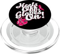 Womens Kickboxer Boxing: "Heels Off, Gloves On" PopSockets PopGrip per MagSafe
