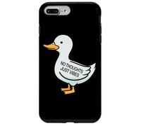 Womens Kids Funny No Thoughts Just Vibes Duck Lover Custodia per iPhone 7 Plus/8 Plus