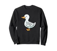 Womens Kids Funny No Thoughts Just Vibes Duck Lover Felpa
