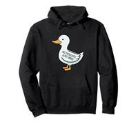 Womens Kids Funny No Thoughts Just Vibes Duck Lover Felpa con Cappuccio
