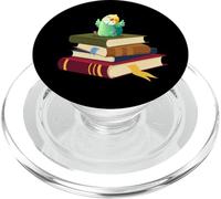 Womens Kids Girls Reading Books Happy Parakeet Lover PopSockets PopGrip per MagSafe