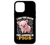 Womens Kids I Did The Math Answer Is Pigs Lover Custodia per iPhone 12 mini