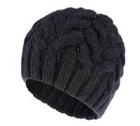 Women's Knitted Beanie - Warm Beret For Autumn and Winter | Baggy Solid Hat with Ski Ball | Stylish Thick Wool Twisted Design, Ideal For Ladies, Cozy Winter Fashion Hat For Casual Or Outdoor Wear