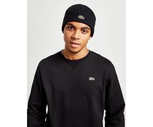 Womens Lacoste Cappello Beanie Ribbed - Nero, nero One Size
