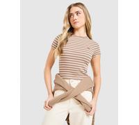 Womens LEVI'S Maglia Striped Ribbed - Marrone, marrone XS