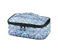 Womens Lunch Bag Lusso Geometrico Blu Trasparente Falso Cristallo Modello Cooler Tote Box Riutilizzabile loncheras para Mujer asetico