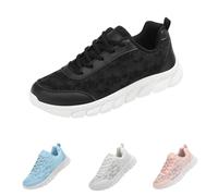 Women's Luxurious Orthopedic Sneakers, Orthopedic Sneakers for Women,Lace Print Hollow Breathable Mesh Shoes for Women Wide (Black,33)
