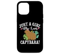 Womens Meme Lover Girl Who Loves Capybaras Lover Custodia per iPhone 12/12 Pro
