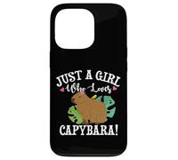 Womens Meme Lover Girl Who Loves Capybaras Lover Custodia per iPhone 13 Pro