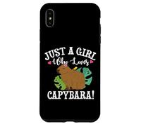 Womens Meme Lover Girl Who Loves Capybaras Lover Custodia per iPhone XS Max