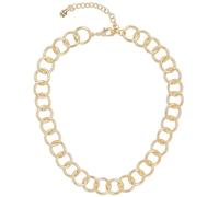 Women's Modern Link Collar, Gold, One Size