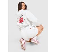 Womens New Balance Chrome Cropped Full Zip Hoodie - Grigio, grigio S