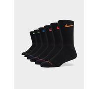 Womens Nike 6-Pack Elevated Crew Socks - Nero, nero 34 - 38