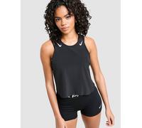Womens Nike Canotta Running AeroSwift Cropped - Nero, nero XS