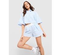 Womens Nike Chill Poplin Stripe Shorts - Blu, blu L