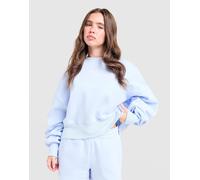 Womens Nike Felpa Crop Phoenix Crew Oversize - Blu, blu M