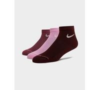 Womens Nike Set da 3 Calze Elevated 1/4 - Rosa, rosa 42 - 46