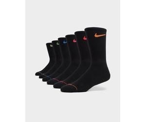 Womens Nike Set da 6 Calze Elevated Crew - Nero, nero 34 - 38
