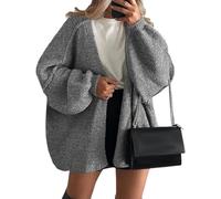 Women's Open Front Knit Cardigan Cozy Winter Sweater Coat