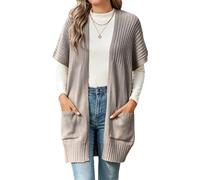 Women's Oversized Cardigan Sweater Cozy Open Front Fall Jacket