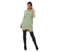 Women's Oversized Knitted Dress Pullover with Rhinestones Wings nuovo MM16