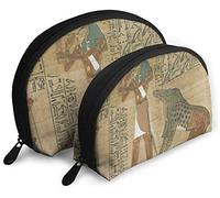Womens People in The Egyptian Pyramid (2) Astucci da viaggio per cosmetici Pochette da trucco impermeabile 2PC Borsa organizer per cosmetici e articoli da toeletta Borsa da toilette da viaggio porta