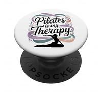 Womens Pilates è la mia terapia yoga allenamento fitness amante PopSockets PopGrip Adesivo
