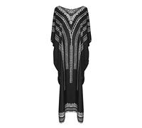 Womens Plus Size Beachwear Bathing Suits Cover Up Sexy See Through Beach Dress Lightweight Loose Fit Coverups D-136