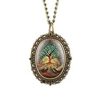 Women's Purple Flower Butterfly Pattern Small Pocket Watch Necklace Pendant Bracelet Girl's Birthday Gift LifeTree