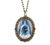 Women's Purple Flower Butterfly Pattern Small Pocket Watch Necklace Pendant Bracelet Girl's Birthday Gift RoseinaGlass