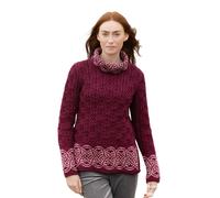 Women's Ranelagh Jacquard Wine Jumper
