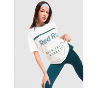 Womens Red Run Activewear Maglia Skyline Oversized Graphic - Bianco, bianco S