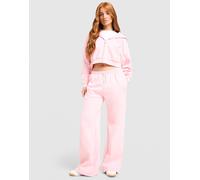 Womens Reebok Retro Crop Full Zip Hoodie - Rosa, rosa S