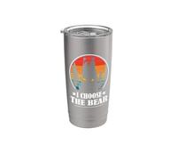 Womens Retro Vintage This Is Why I Choose The Bear Bicchiere termico in acciaio inox doppia parete