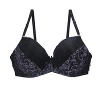 Women's Sexy Lace Bra with Button Front, Shaping Cup, Adjustable Shoulder Strap, Large Underwired, Red, 34C(Black,34E)