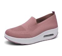 Womens Slip On Sneakers Walking Shoes, Summer Sandals for Women 2024, Air Cushion Sneakers (Pink,40)