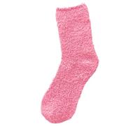 Women's Solid Color 1 Pair Plush Socks Winter Solid Color Thickened Floor Sleeping Plush Socks Socks Calzini Nero, WR1, S