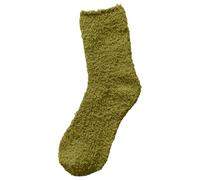 Women's Solid Color 1 Pair Plush Socks Winter Solid Color Thickened Floor Sleeping Plush Socks Socks Calzini Nero, Jn, S