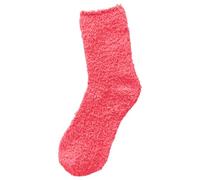 Women's Solid Color 1 Pair Plush Socks Winter Solid Color Thickened Floor Sleeping Plush Socks Socks Calzini Nero, WR2, S