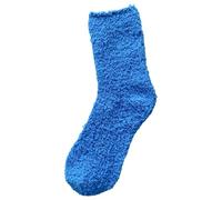 Women's Solid Color 1 Pair Plush Socks Winter Solid Color Thickened Floor Sleeping Plush Socks Socks Calzini Nero, Blu, S