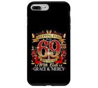 Women's Stepping Into My 69th Birthday With Grace & Faith Custodia per iPhone 7 Plus/8 Plus