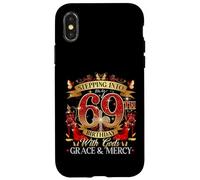 Women's Stepping Into My 69th Birthday With Grace & Faith Custodia per iPhone X/XS