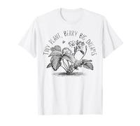 Womens Strawberry Plant Lover Tiny Plant Berry Big Dreams Maglietta
