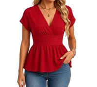 Women's Summer Vibrant Striped Casual Comfortable Fresh Round Neck Short Sleeve Versatile T-Shirt Daily Wear Beach Vacation And Outdoor Activities